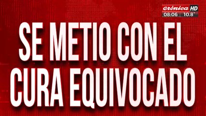 Quisó robar la limosna de una iglesia y el cura lo agarró a trompadas