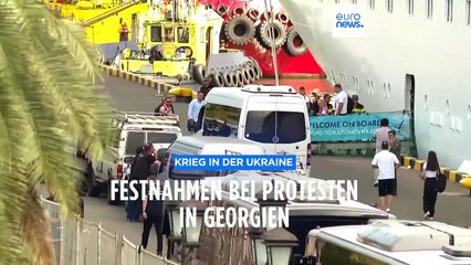 Bei Ankunft Ärger: Anti-russische Proteste im Schwarzmeerhafen von Batumi