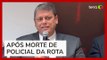 Tarcísio cita 8 mortes em operação no Guarujá, nega excesso e fala em 'atuação profissional' da PM