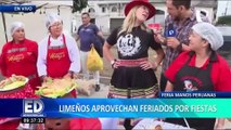 Emprendedores deleitan al público con lo mejor de la gastronomía peruana en la Alameda 28 de julio