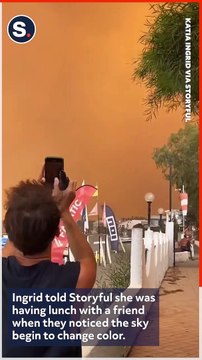 French Tourist Documents Experience in Sicily as Wildfires Rage