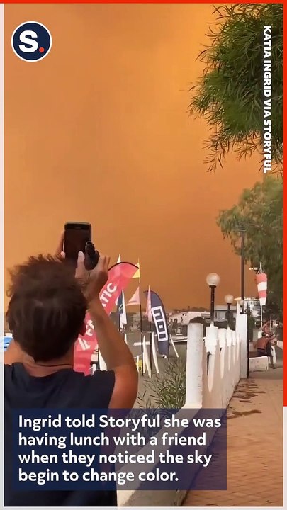 French Tourist Documents Experience in Sicily as Wildfires Rage
