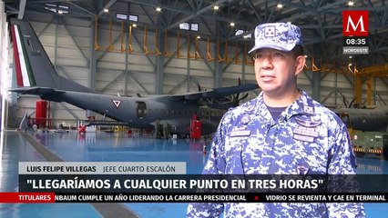El ejército puede aerotransportarse desde Santa Lucía a cualquier punto en solo tres horas y media