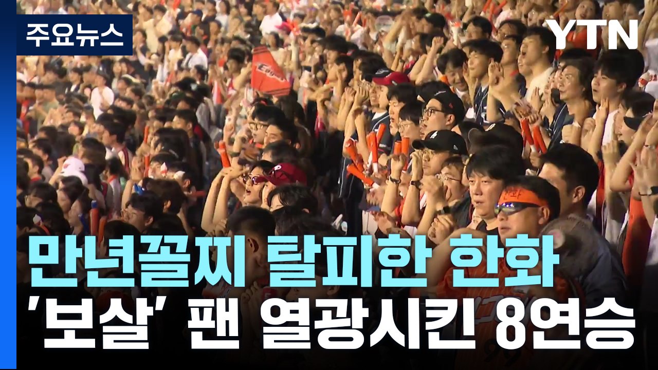 "진짜 행복합니다" 대전구장 한화 팬들의 뜨거운 여름 / YTN
