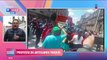 Artesanos triquis realizan protesta en el Zócalo de la CDMX
