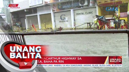 Bahagi ng MacArthur Highway sa Valenzuela, baha pa rin | UB