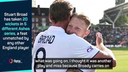 Broad taking final wicket 'was always going to happen' - Stokes