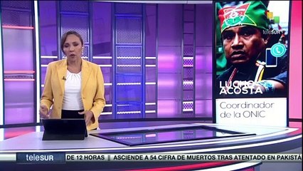 Lucho Acosta: En los últimos 8 años han sido asesinados 10 indígenas