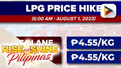 LPG, may taas-presyo rin sa araw na ito