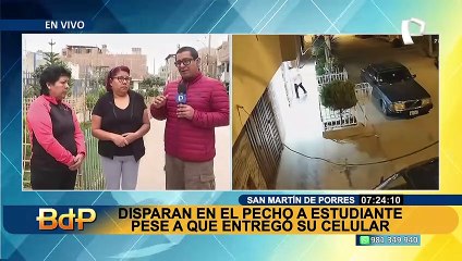 SMP: disparan en el pecho a un joven a pesar de que no se resistió al robo de sus pertenencias