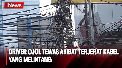 Tragis! Driver Ojol Tewas Gegara Tersangkut Kabel yang Melintang di Palmerah