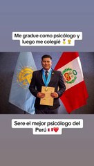 "Dale con todo": Peruano con maestría en psicología sorprende con su trabajo en EE.UU.