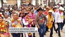 Alcaldesa de Chilpancingo estuvo en festejos patronales de Petaquillas