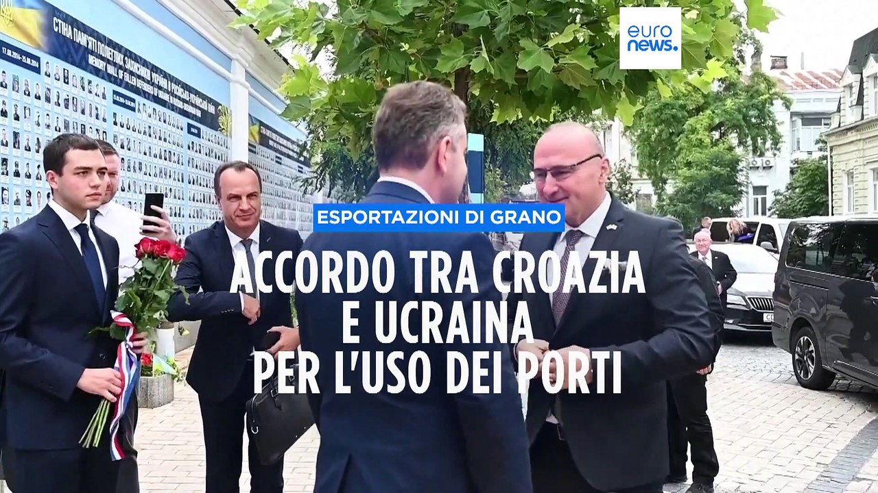 Esportazioni di grano, accordo tra Ucraina e Croazia per l'uso dei porti