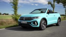 Volkswagen T-Roc Cabriolet in Teal Blue Driving Video