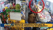 Tenderos roban productos valorizados en más de mil soles de minimarket de Surco