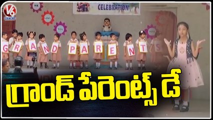 Private In Sanath Nagar Celebrates Grandparents Day _ V6 News (1)