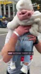 Incredible Father-Daughter Bond: Dad Completes Marathon Holding Toddler! II Heartsome