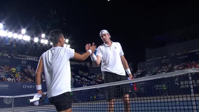 Los Cabos - Isner écarte Hijikata et affrontera Tsitsipas en 8es