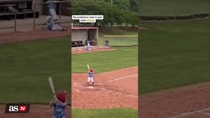 Hilarious video shows kid’s fly ball bonk him on the head