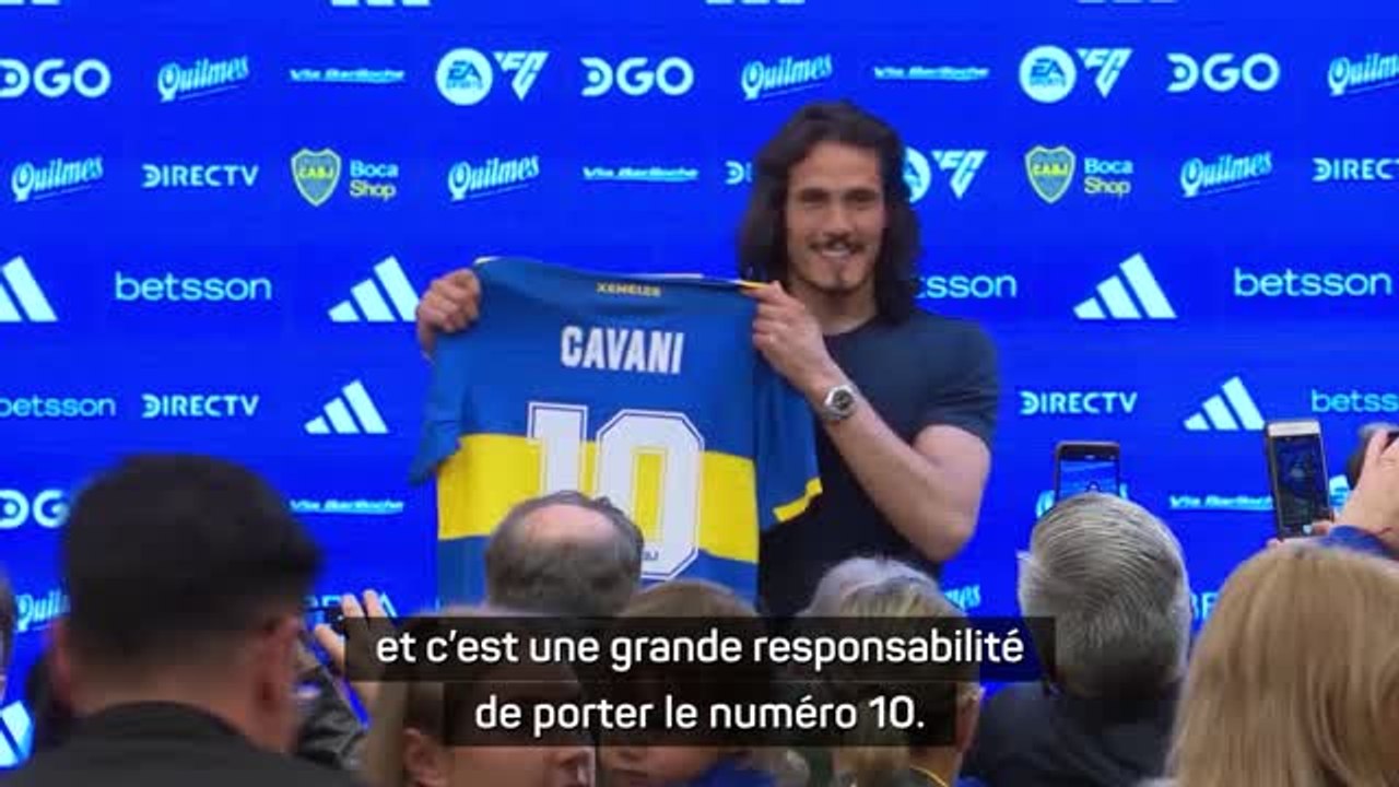 Boca Juniors - Cavani : "Une grande responsabilité de porter le numéro 10"