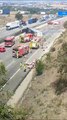 Despiste de camião 'liberta' vara de porcos por autoestrada na Catalunha