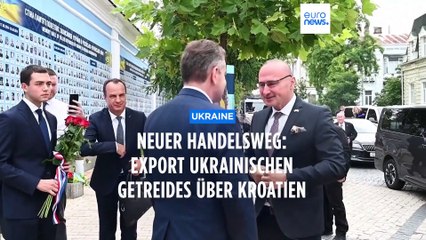 Ukraine will Getreide über kroatische Häfen exportieren