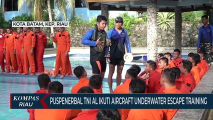 170 Personil Ikuti Aircraft Underwater Escape Training