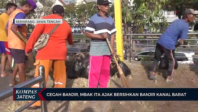 Cegah Banjir, Mbak Ita Ajak Bersihkan Banjir Kanal Barat