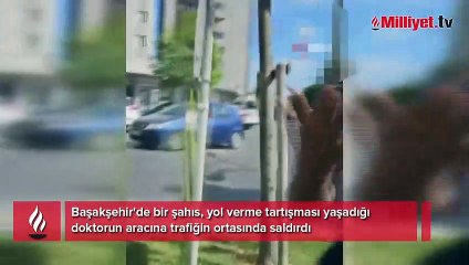 Trafik magandası, doktora dehşeti yaşattı!