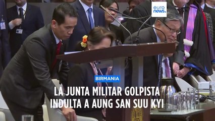 Video herunterladen: La junta birmana anuncia el indulto de la exlider democrática Aung San Suu Kyi