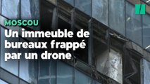 A Moscou, un immeuble de bureaux frappé par une nouvelle attaque de drones