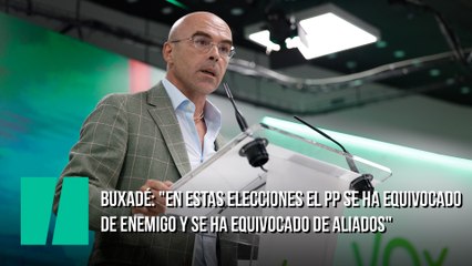 Buxadé: "En estas elecciones el PP se ha equivocado de enemigo y se ha equivocado de aliados"