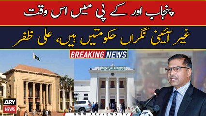 Punjab and KP currently have unconstitutional caretaker governments, Ali Zafar