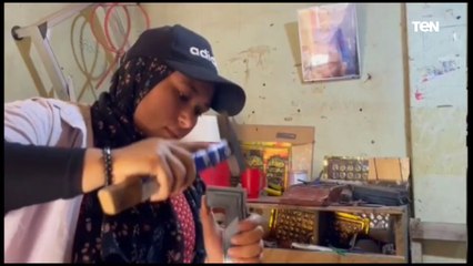 الشغل مش عيب .. «الاسطي ندي» أول بنت تصنع مطابخ «الالومنتال» بالمنوفية