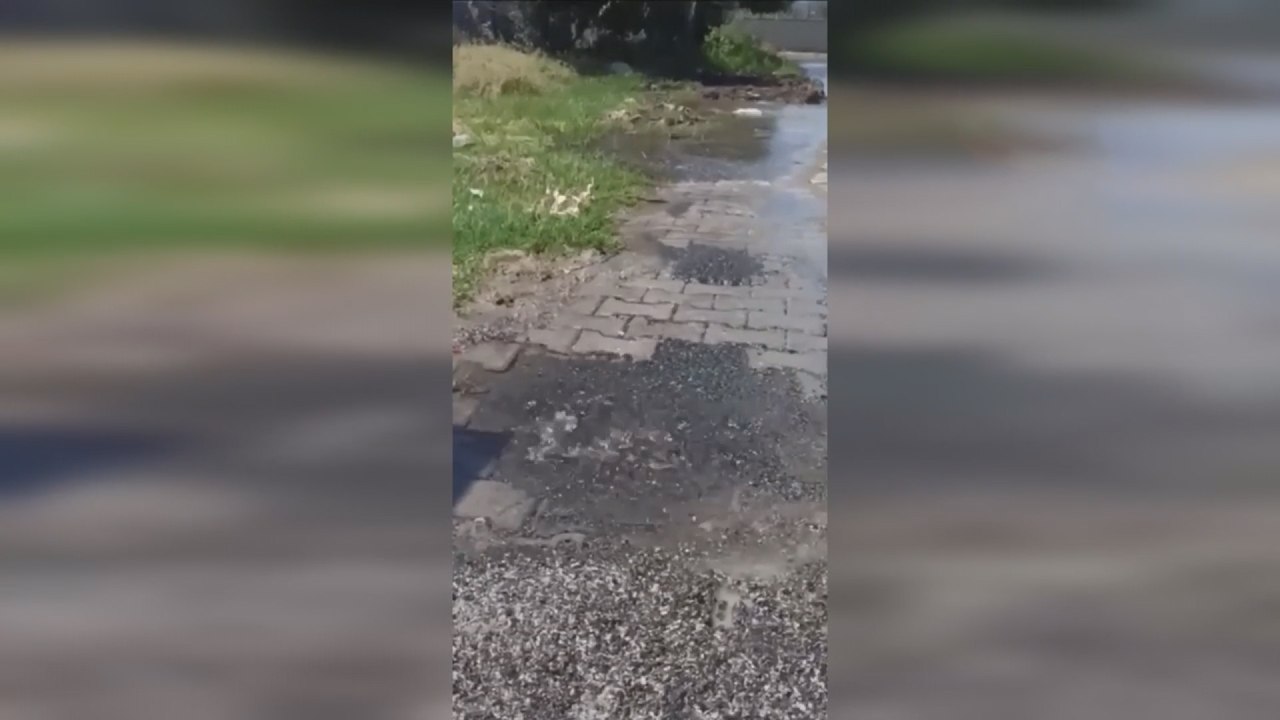 Osmaniye'de patlayan içme suyu borusu 1 haftadır yapılmamasına vatandaş tepki gösterdi