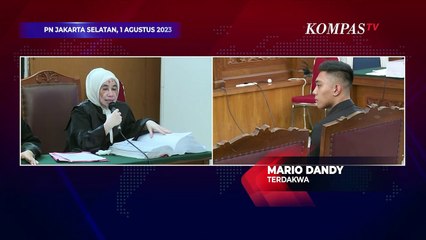 Mario Dandy Kembali Beber Alasan Niat Datangi David, Bermula dari Isu AG Selingkuh