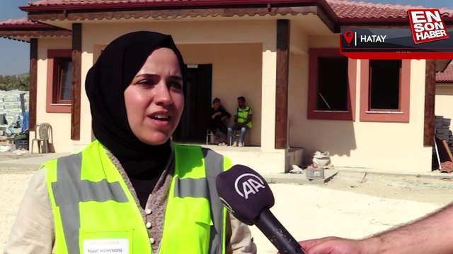 Hatay'ın kırsal mahallelerinde 25 deprem konutunda sona gelindi