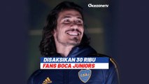 Disambut Meriah 30 Ribu Fans Boca Juniors, Intip Perkenalan Edinson Cavani di Stadion La Bombonera