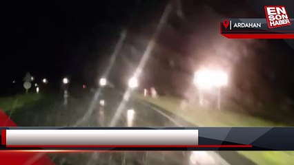 Ardahan’da sağanak ve dolu etkili oldu