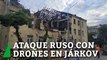 Ataque ruso con drones en Járkov