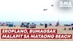 Eroplano, bumagsak malapit sa mataong beach | GMA News Feed