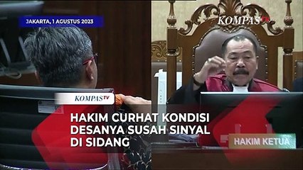 Video herunterladen: Curhatan Hakim di Desanya Susah Sinyal Saat Sidang Lanjutan Johnny G Plate Korupsi BTS