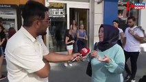 Sokak röportajında konuşan Ak Partili kadın  Seçim gecesi zaferimizi kutlamıştık.