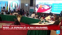 Le Burkina et le Mali solidaires avec le Niger : une intervention militaire serait 