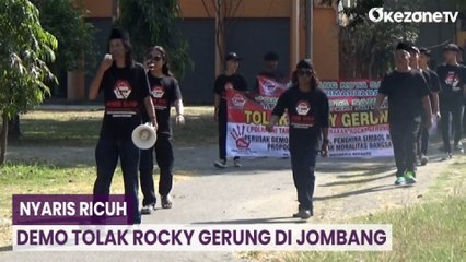 Download Video: Demo Tolak Rocky Gerung di Jombang Nyaris Ricuh