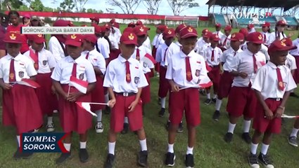 Papua Barat Daya Gerakan Pencanangan Bulan Kemerdekaan dan Bagi 10 Juta Bendera Merah Putih