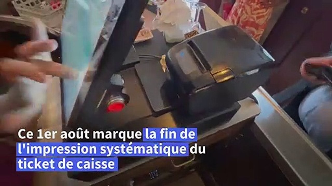 Fin de l'impression systématique du ticket de caisse en France