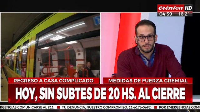 Paro de subte: ¿Cuáles son las líneas afectadas este martes?