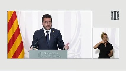 El presidente de la Generalitat en una rueda de prensa